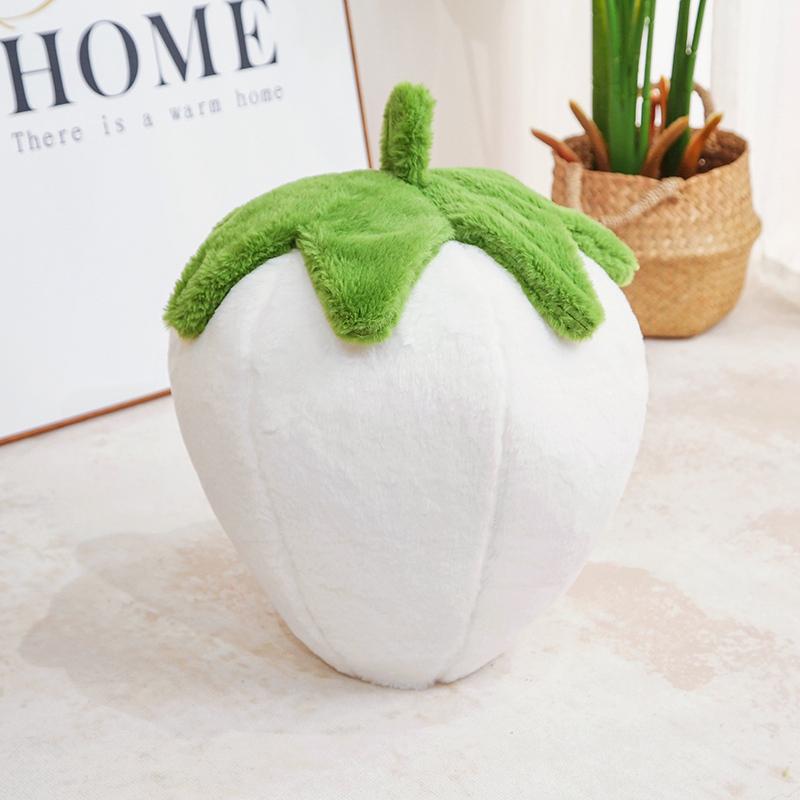 Cartoon Strawberry Plush Toy 2335Cm Soft Filled Fruit Sofa Cushion Simulation Strawberry Pillow Home Decor Gift For Friend