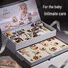 Luxury Newborn Gift Set: Wooden Toys & 100-Day Celebration