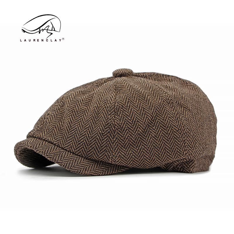 

Британский ретро восьмиугольный берет газетчика: Стильная осенняя кепка-утка для мужчин и женщин Elastic 56-60cm кофейный