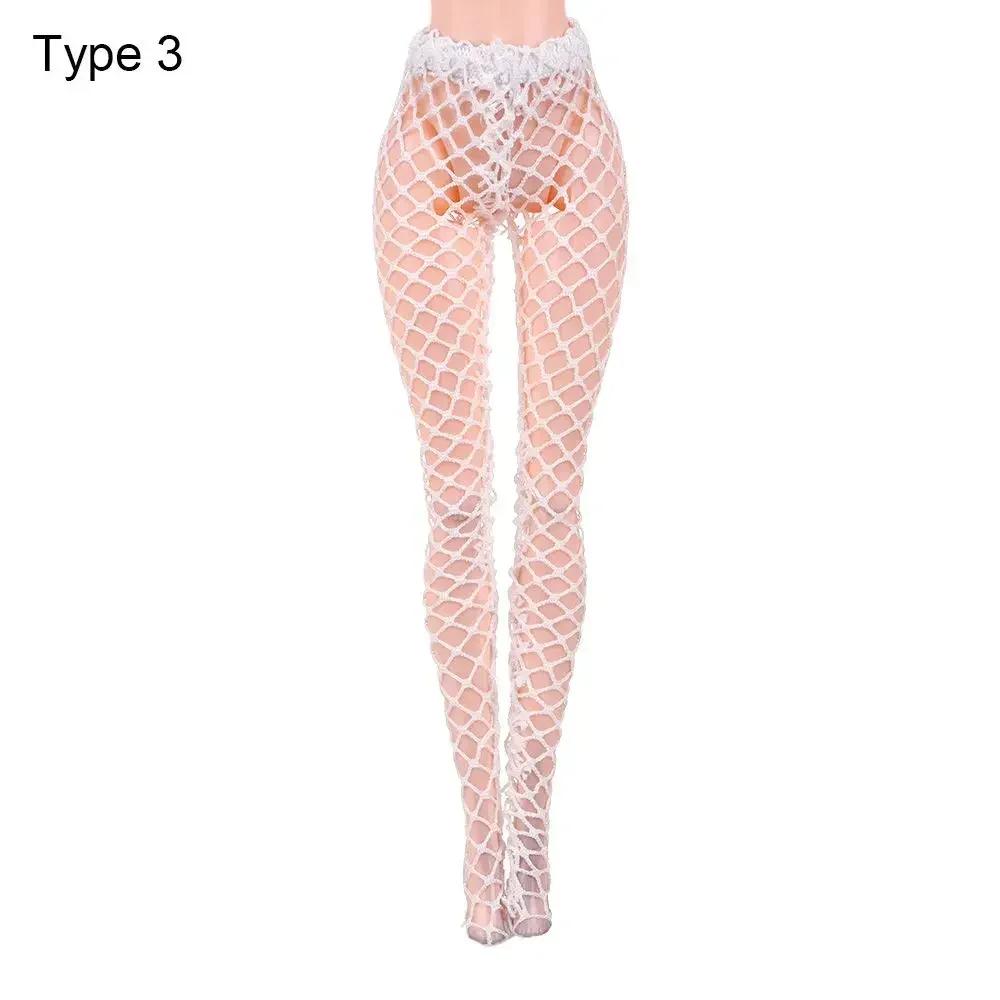 1/6 Doll Silk Stocking Small Fishnet Tights Miniature Pantyhose Plaything Panty Hose Elastic Legging Suit Bottoms Sock Doll Accessories