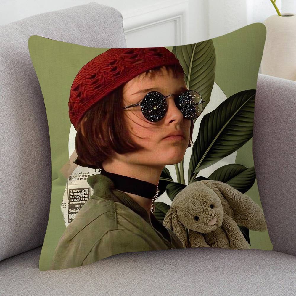 Movie Leon The Professional Cute Cartoon L Game Cushion Cover Pillowcase Upholstery Sofa Throw Pillow Home Decor Pillowcas