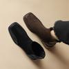 Fashion New Autumn Winter Women Boots Fashion Square Toe Chelsea Boots for Women Short Boots Shoes Chunky Heel Botines Mujer Size 34-43