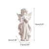 Cute Resin Praying Angel Figurine European Style Fairy Prayer Angel Shelf Sculpture Desktop Ornament