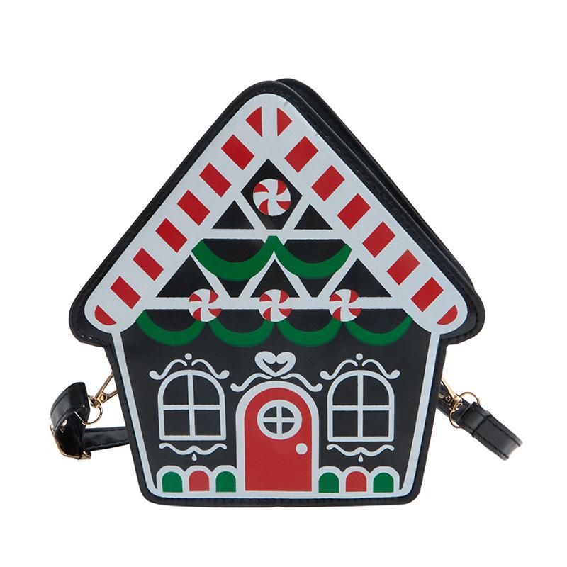 

Новая мультяшная Хелло Китти маленький домик персонализированная косая сумка-слинг подарок высокая ценность девичье сердце маленькая квадратная сумка чёрный