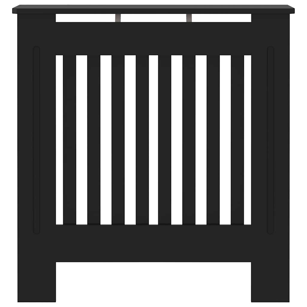 vidaXL Chipboard Radiator Cover Black 78 Cm