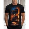 Zomer Dames Casual Mode Creatief Casual Dagelijks T-shirt Los Casual T-shirt 3D Digitale Kleur Geprint T-shirt