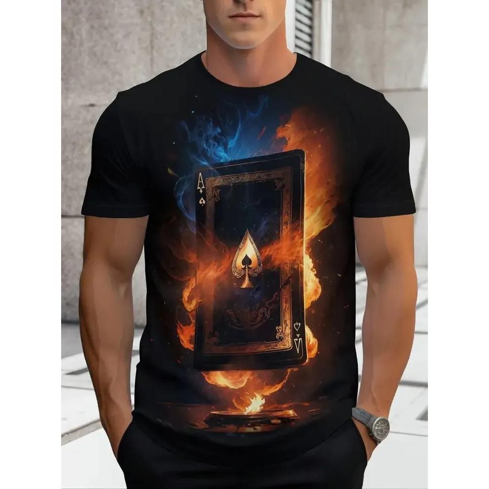 Zomer Dames Casual Mode Creatief Casual Dagelijks T-shirt Los Casual T-shirt 3D Digitale Kleur Geprint T-shirt