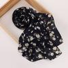 New Printed Hijabs Shawl Bubble Chiffon Hijabs Woman Design Flower Shawls Muslim Scarves Headscarf Wraps Turbans Long Scarves