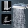 Five-speed Large Water Spray Multi-function Booster Shower Head Matte Black Handheld Shower Head Set