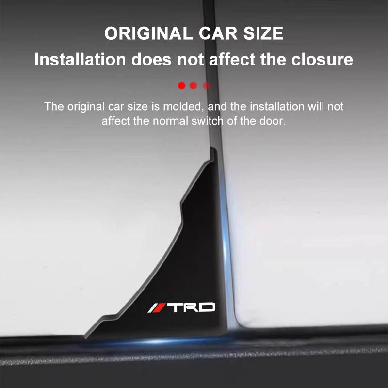 2Pcs Car Door Corner Silicone Protective Anti-Collision Cover for Toyota Trd Prado Aqua Hilux Rav4 Camry Prius TRD Venza GR