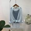 C S In The Room Sora Sheer Strap Tank Top   Henry neCk Long Sleeve Shirt Set 3  