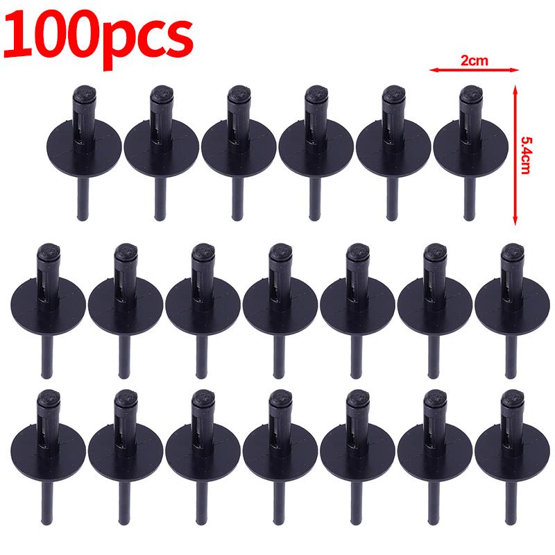 100Pcs Plastic Car Rivet Clips, Universal Auto Fastener Assortment, Wheel Arch Bumper Mudguard Retainer Clips for Vehicle Repair & Replacement