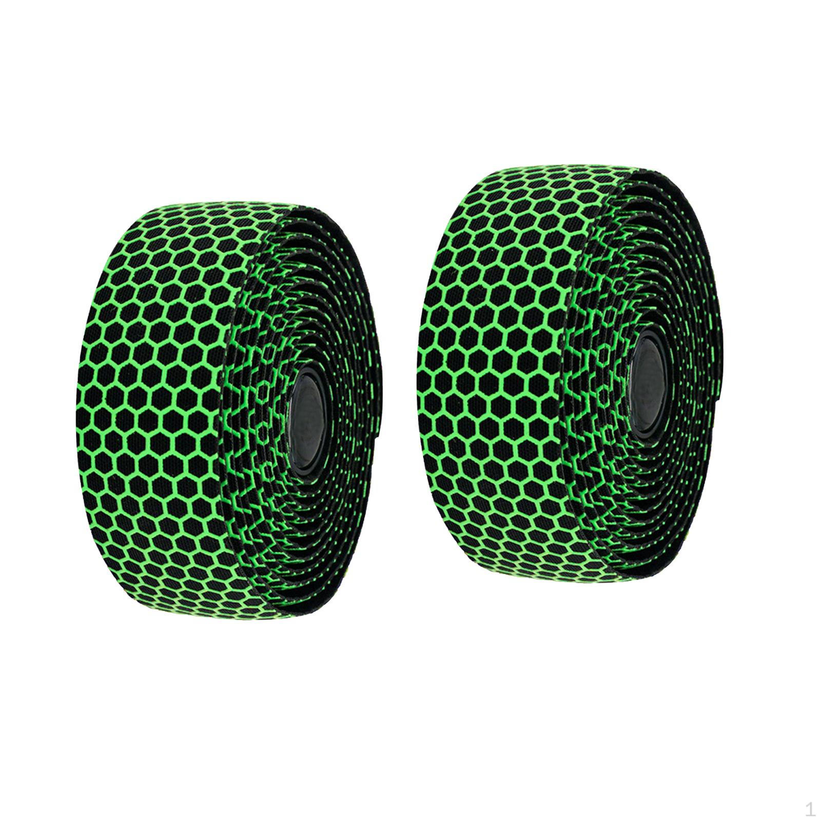 

2 шт. Лента для руля велосипеда, легкая, мягкая, дышащая, силиконовая ручка зелёный