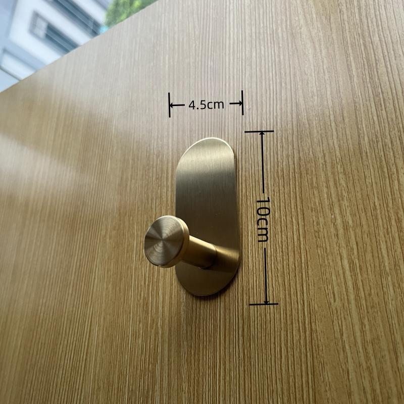 Stainless Steel No-Drill Wall-Mounted Towel and Toilet Paper Holder