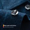 MONTAGUT Men's 10% Merino Wool Warm Soft Long-Sleeve Shirt