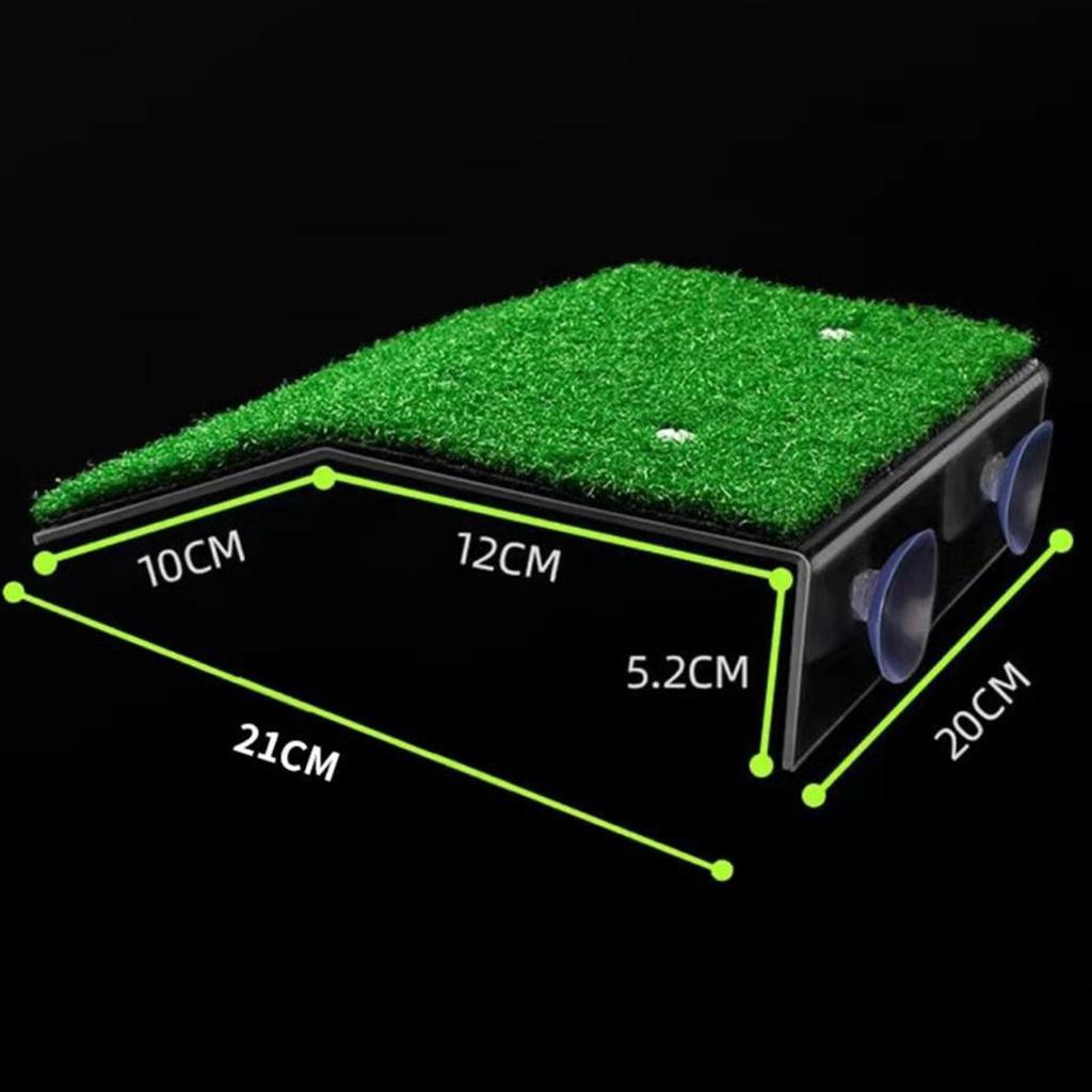 Reptile Sunning with Artificial Turf for Amphibians And Turtles