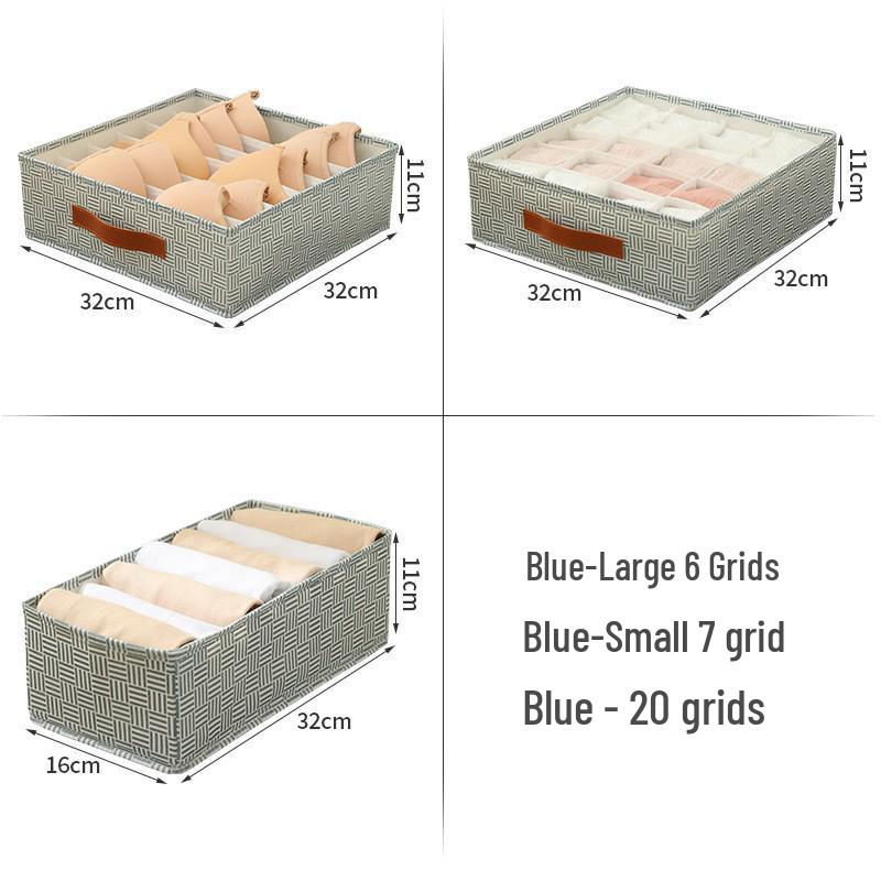 Tianshan Hemp Underwear Storage Box - Multifunctional Drawer Compartment for Bedroom and Dorm Wardrobe