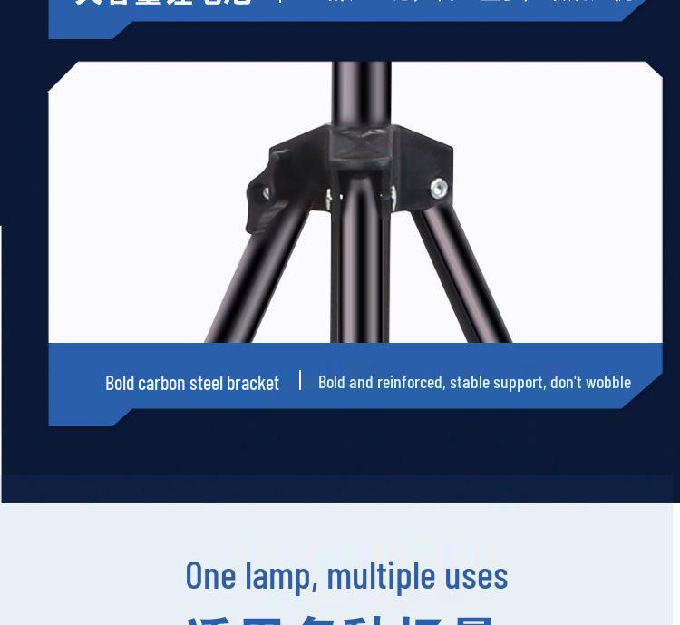 Rechargeable LED Stall & Outdoor Emergency Light with Strong Beam and Bracket