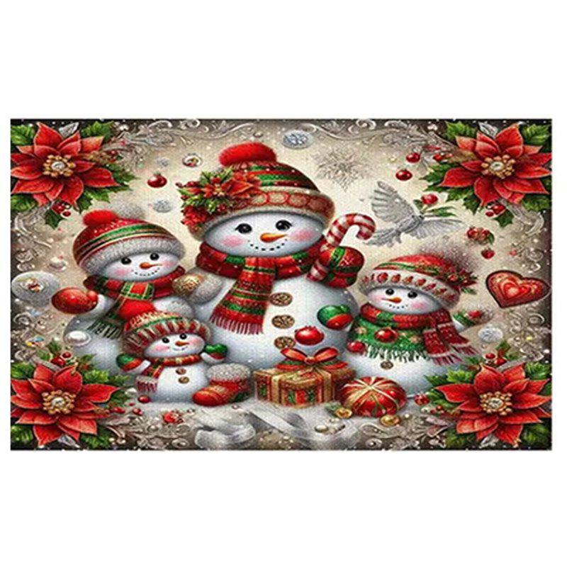 New Christmas Linen Square Placemat - Festive Party Tablecloth Decor, Beautify Coffee Table Mat.