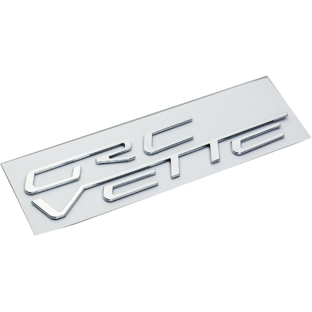 1x Corvette C6 Rear Fills Inserts Letters Lettering Emblem 3D Badge Sticker Fit for 05-13 C6 (Chrome)