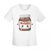 Koszulka Nutella Cutie Damska z Krótkim Rękawem Okrągły Dekolt Streetwear Bawełna Letnie Koszulki Streetwear