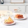 Marble Ceramic Cake Stand with Glass Dome Cover