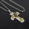 Drip Oil Multi-Layer Necklace, Gold And Silver Men'S Personalized Trendy Pendant.