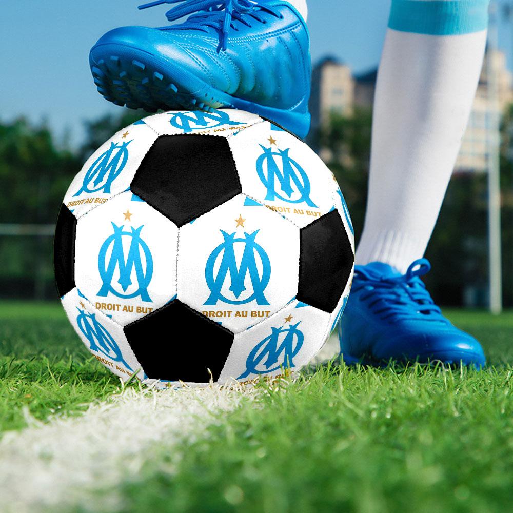 1PC  OM Size 5 Soccer Ball PrahaIndoor Soccer Ball Colorful All Ages Machine Stitched PVC Competition Ready Durable High-Bounce
