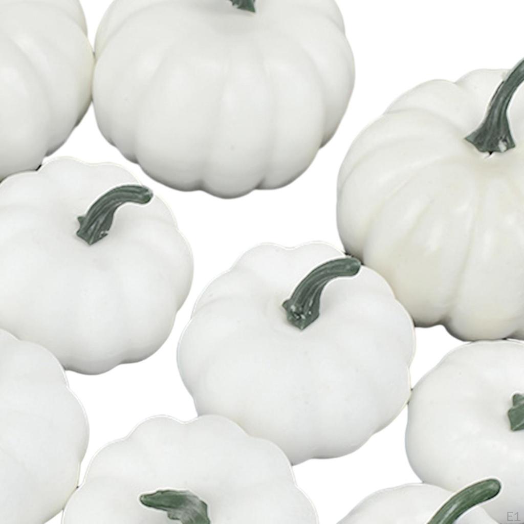 12 Pieces Fake Pumpkins Model Artificial Foam Small for Halloween