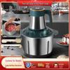 High-Power Stainless Steel Multi-functional Food Processor: Electric Meat Grinder, Dough Kneader, Juicer, Mincer.