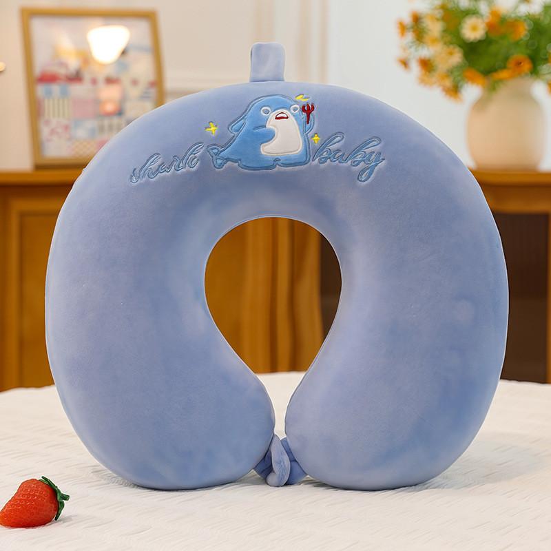 Cartoon Animal Ushaped Memory Foam Neck Pillow For Office Nap Travel Cute Plush Cushion