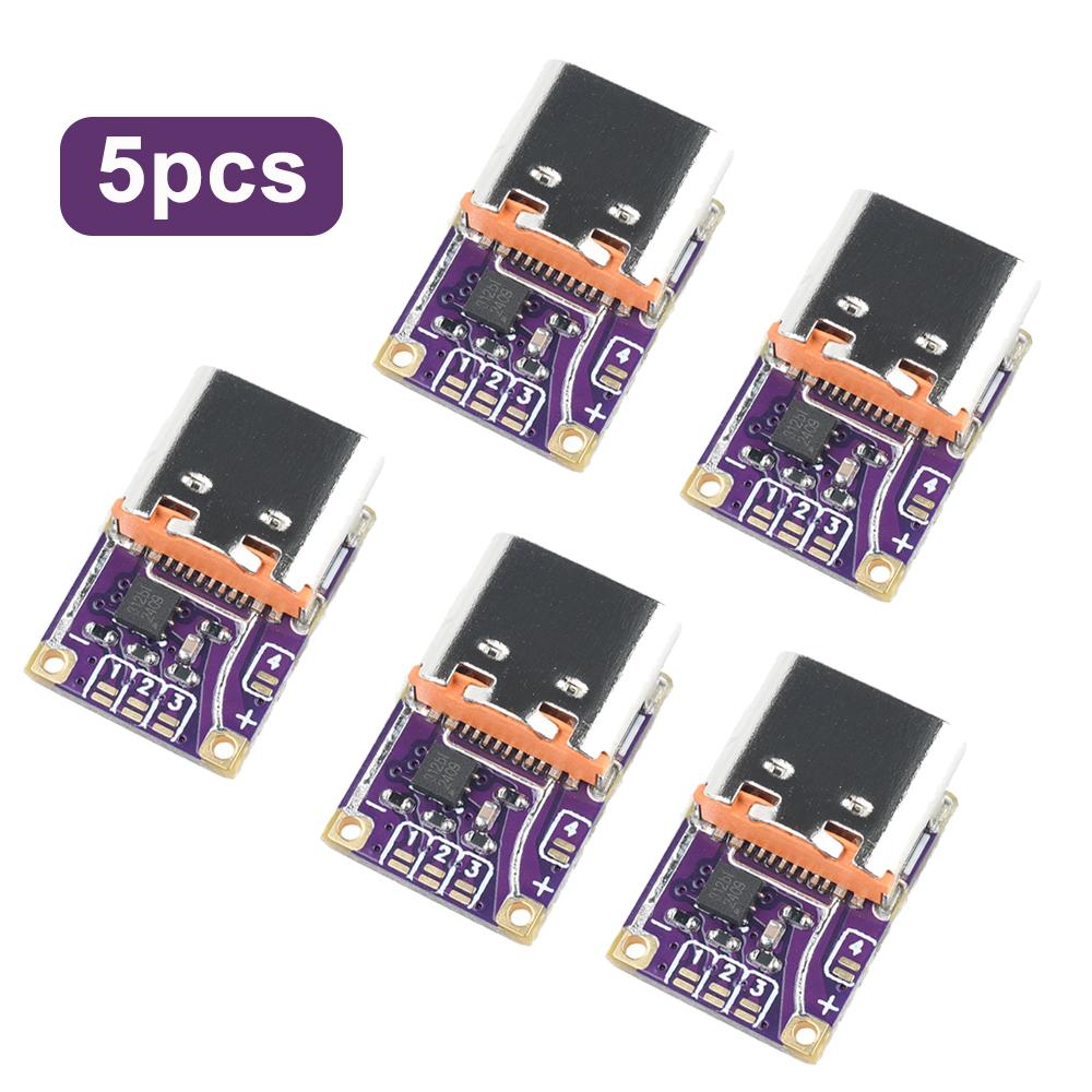 PD3.0 PD3.1 QC3.0 Fast Charging Module 5A DC 5V/9V/12V/15V/20V/28V/36V/48V to 5V Voltage Trigger Adapter PD to DC Type-C
