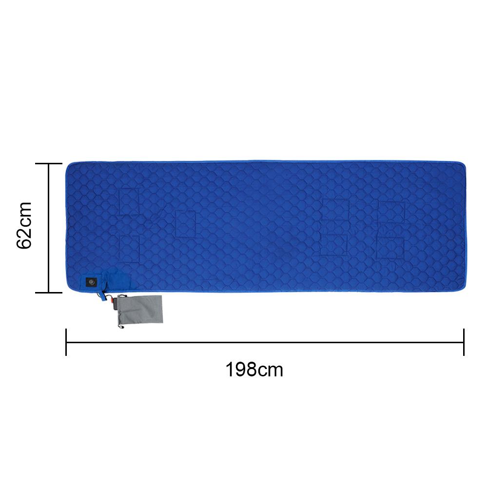 Winter Heating Mat USB Heating Sleeping Mat Camping Warming Mattress Temperature Adjustable Warm Tent Mat Foldable Sleeping Pad