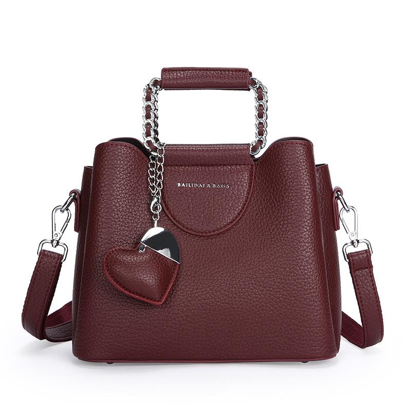 Handtasche mit großem Fassungsvermögen, Einzelschulter-Tragetasche, modisch und stilvoll, Handheld, Umhänge-Brauttasche