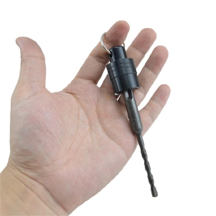 Bit Holders Key Chain,1/4inch Portable Drill Holders with Black Carabiners Hook, Hex Shanks Bit Holsters, Quick Changes