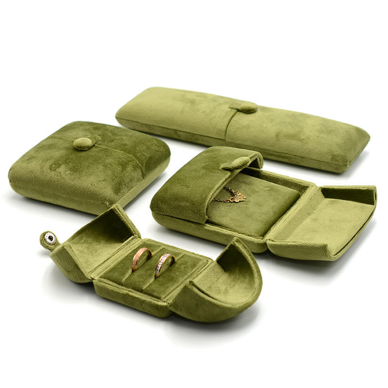 Dual Open Velvet Jewelry Organizer Multi Use Box For Rings Bracelets Necklaces Earrings Wedding Display Jewelry Packaging Box