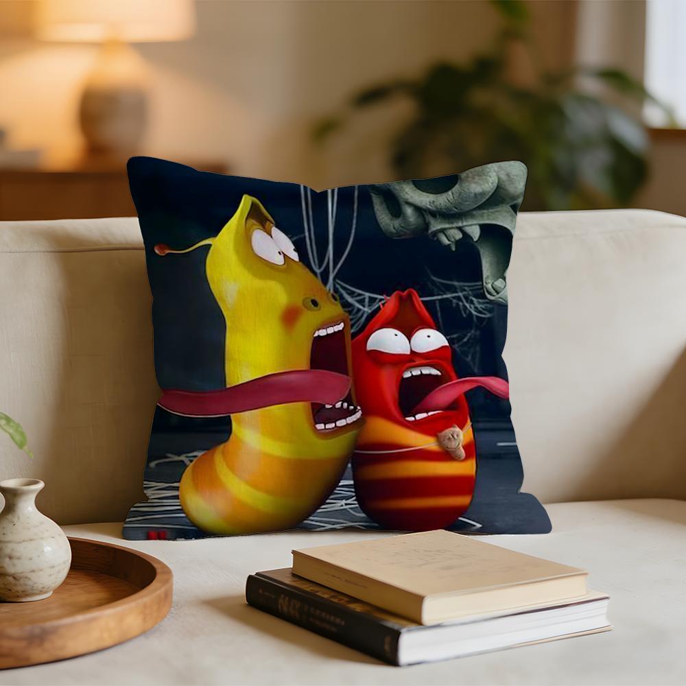 

Funny LLarva Cushion Cover Short plush pillowcase for bed sofa carwashable 30x30cm