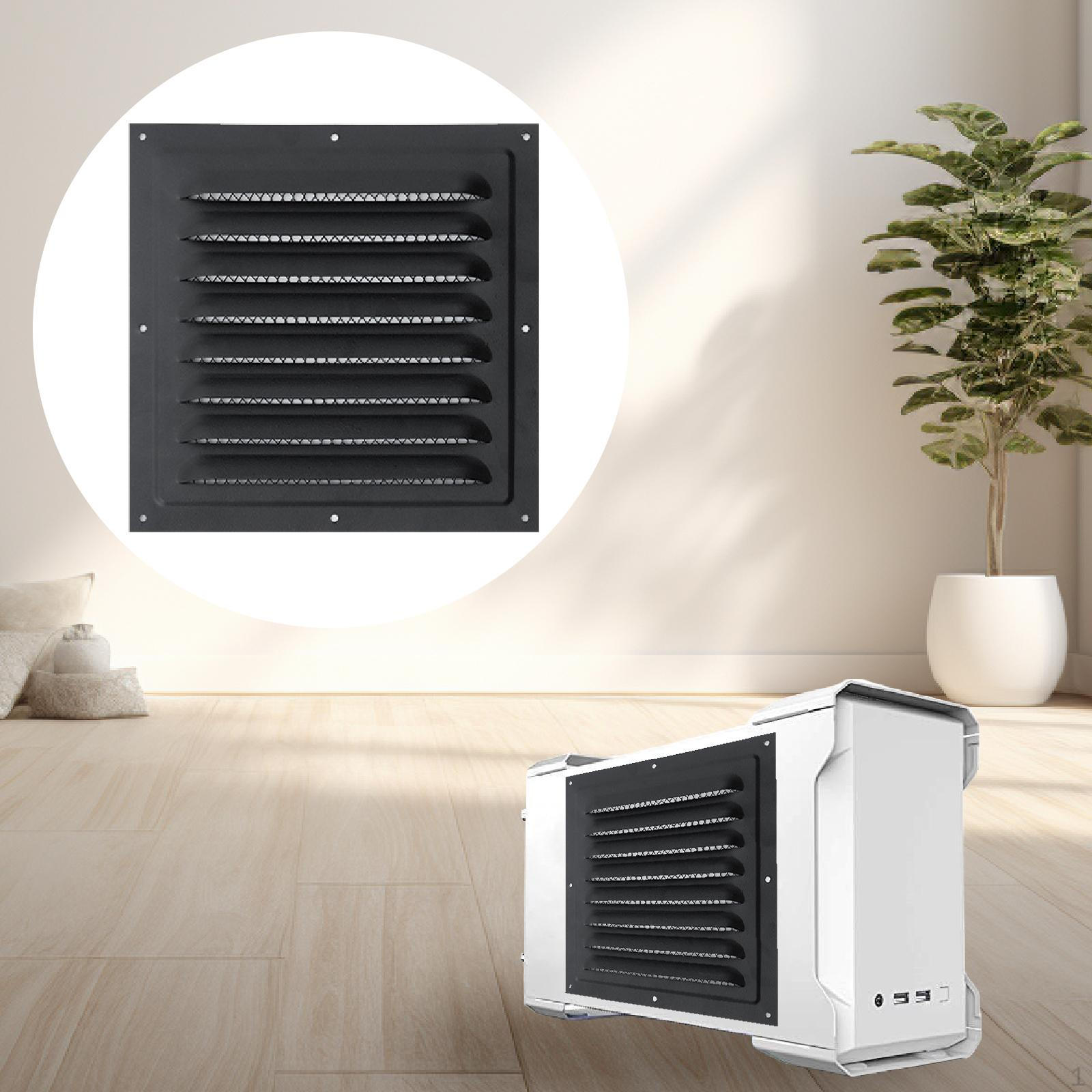 

Крышка решетки воздухозаборника Возвратная решетка Встроенная защитная сетка Вентиляционная решетка для фургона, автодома чёрный