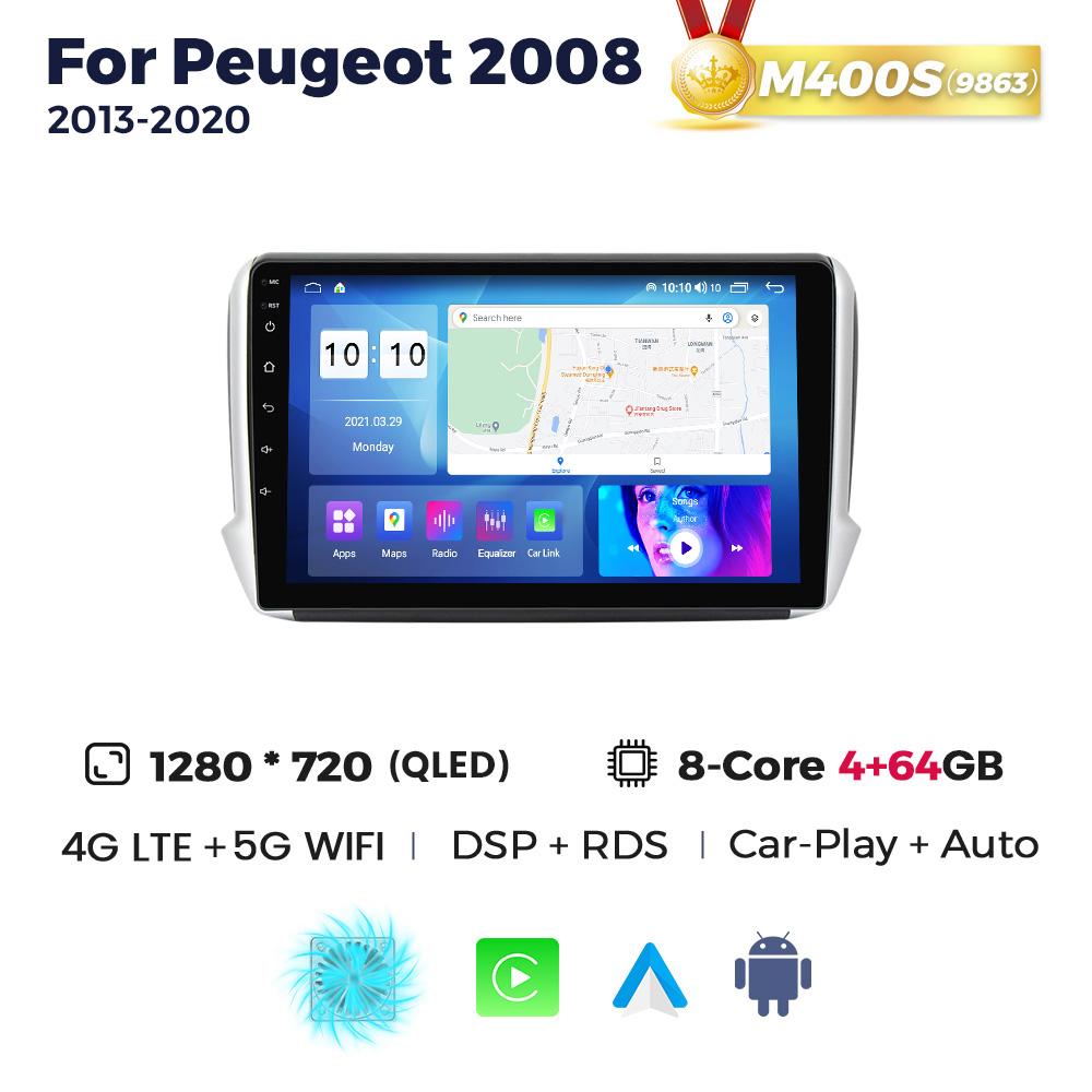Navifly 8-Core Android Car Radio For Peugeot 2008 208 Series 2012-2018 Multimedia Player GPS Navigation Carplay Stereo Autoraido
