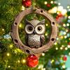 2D Acrylic Owl Christmas Ornament/Tree Tree Pendant
