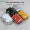 Mini Metal Tin Box with Hinged Lid, Sealed Small Storage Container for Candy, Crafts, Cosmetics