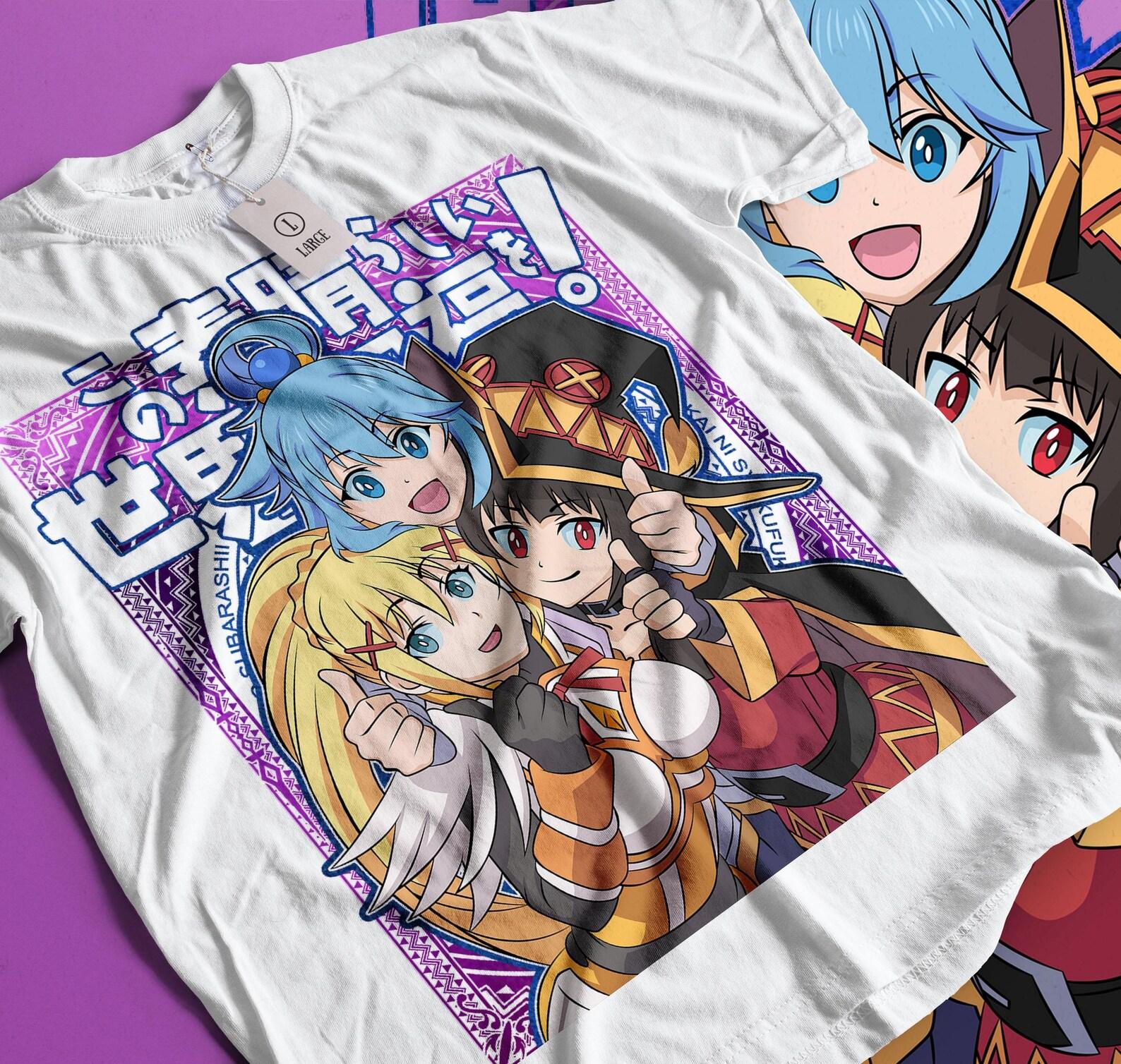 Konosuba Anime T-Shirt – Kazuma Satou Graphic Tee 2XL