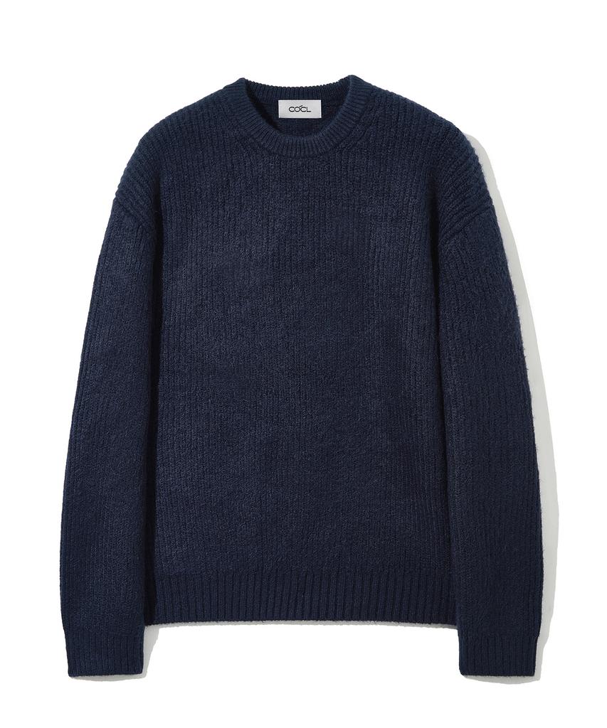 COSTUME O’CLOCK Hacci Round Heavy Knit Pullover 11 Color Cooskt066 (A Type)