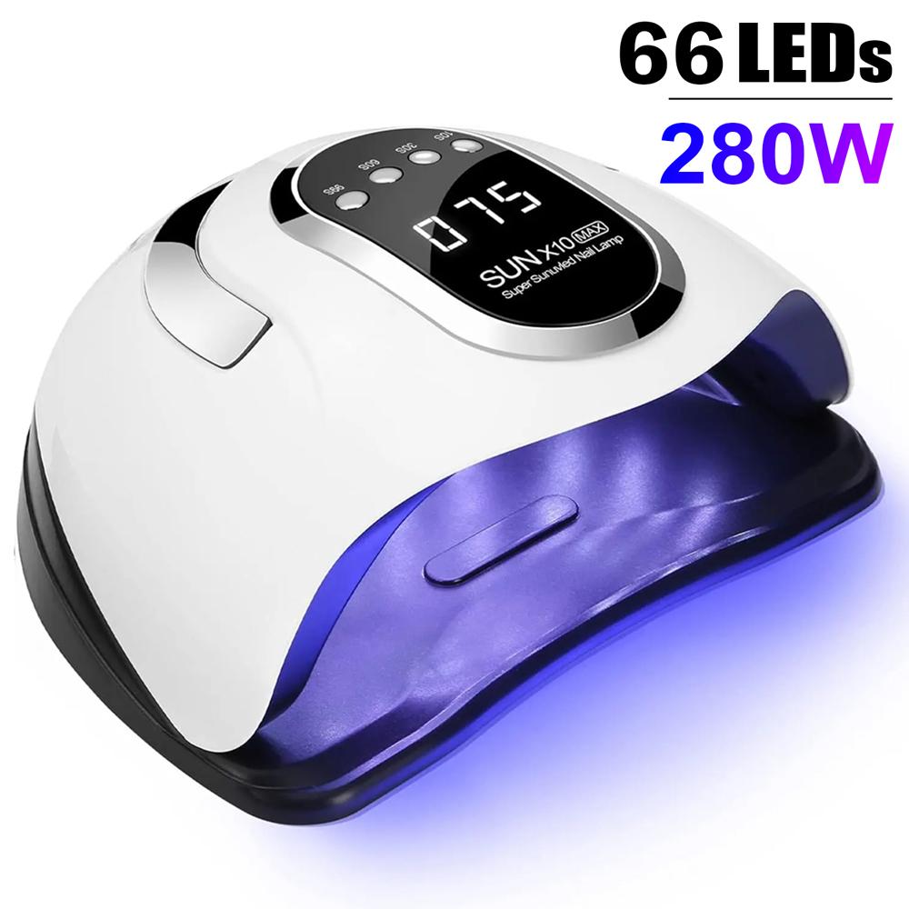 Professional UV LED Nail Lamp for Nails Gel Polish Foot Curing Lamps Large Touch Screen UV Nail Dryer Light with 72 LEDs