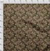 oneOone Cotton Flex Dark Olive Green Fabric Asian Batik Floral Fabric For Sewing Printed Craft Fabric By The Yard 40 Inch