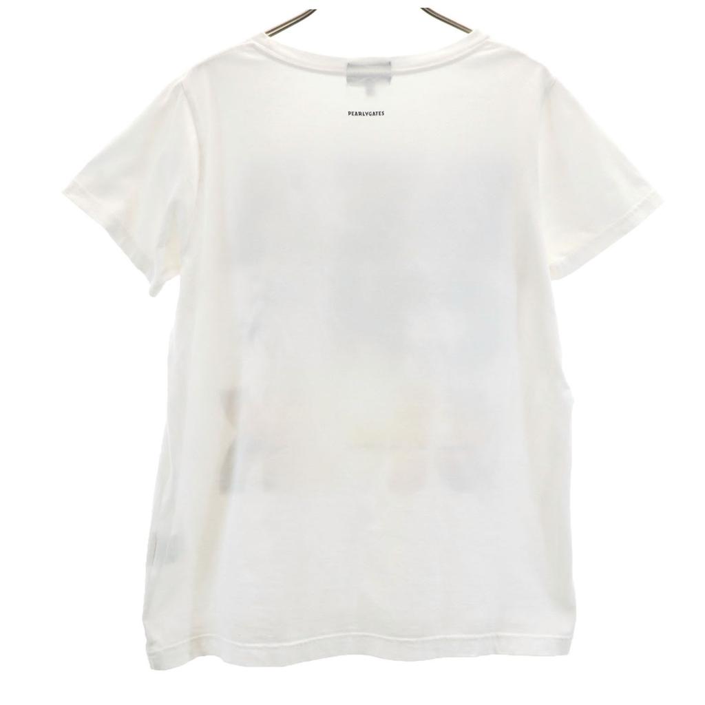 PEARLY GATES made in Japan golf Short sleeve T-shirt 1 White Women Used