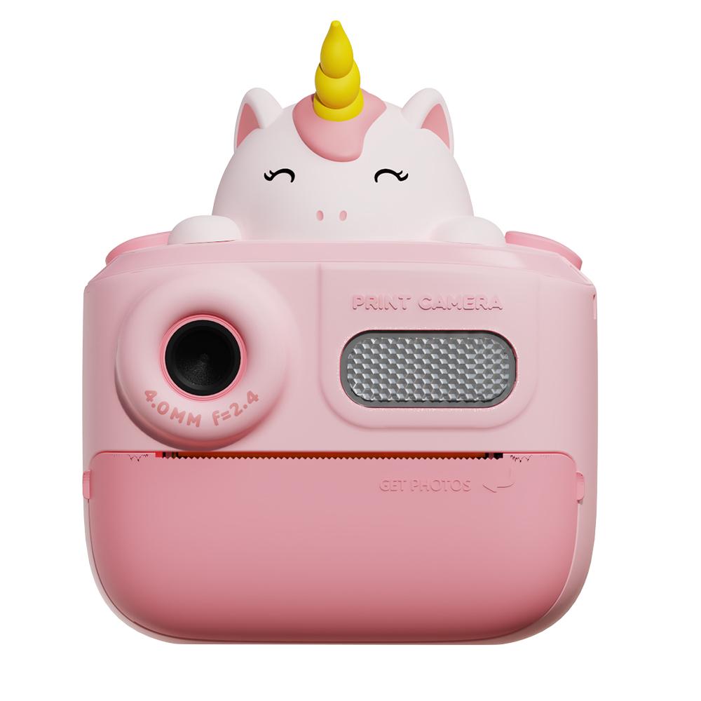 

Детская камера 48MP Передняя и задняя детская камера с печатью Многофункциональная камера с термопечатью для детей Pink Horse розовый