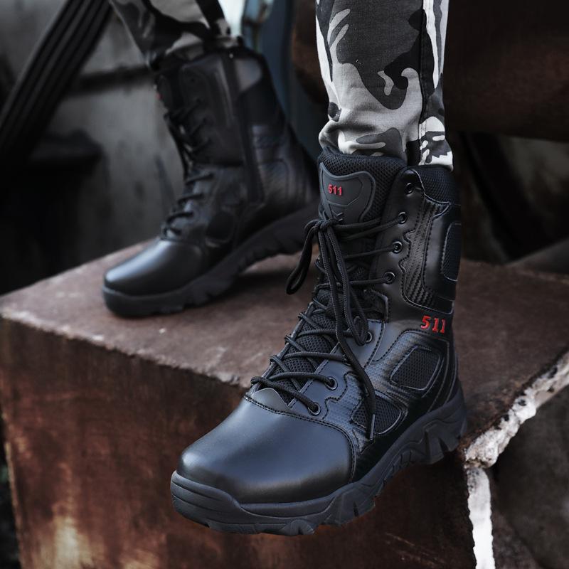 Outdoor Combat Boots Training Tactical Boots Large Size New Wear-resistant High-top Autumn and Winter Models