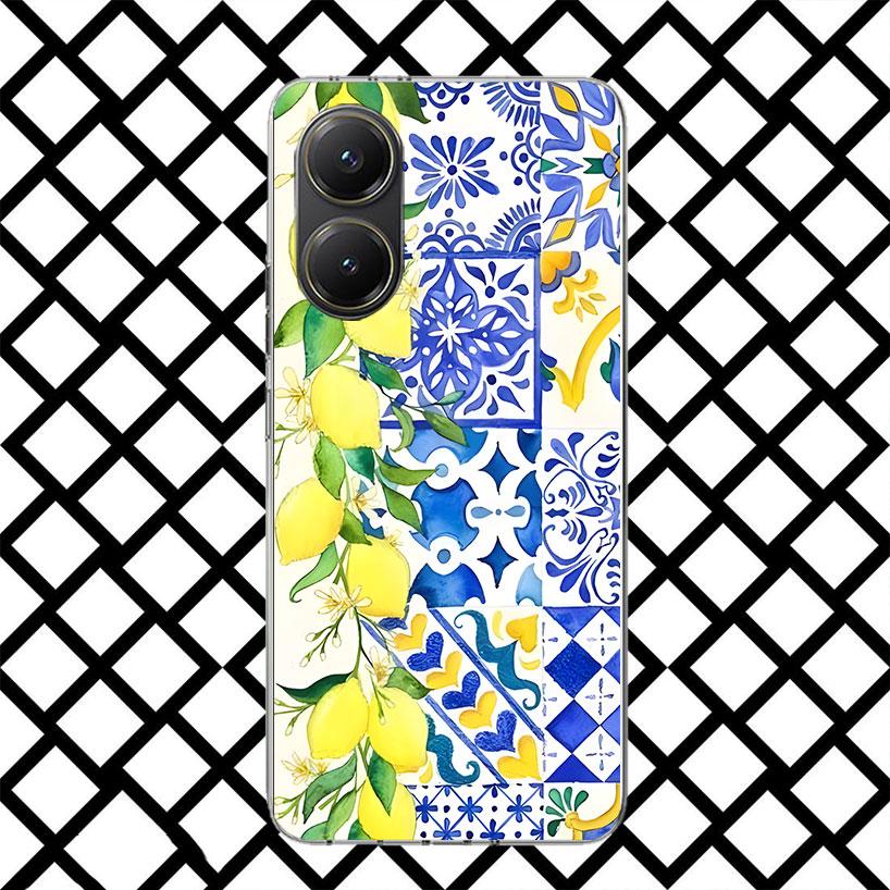 Mediterranean Lemon Phone Case for Xiaomi Poco F7 Ultra X7 X6 X5 Pro X4 Gt M8 M7 Redmi 15 15C 13 13C 12 12C Soft Cover Fundas Po