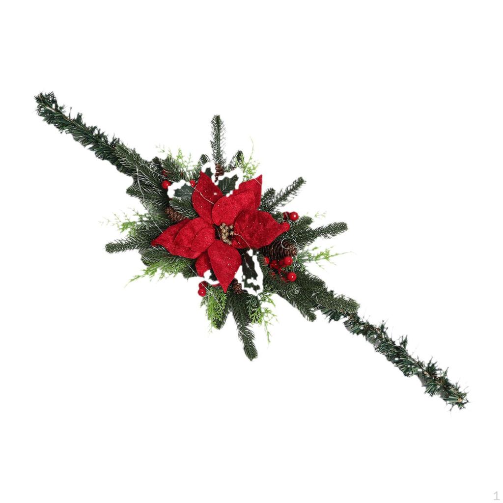 Christmas Mailbox Decoration with Garland And Wreath for Holiday